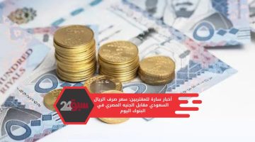 أخبار سارة للمغتربين: سعر صرف الريال السعودي مقابل الجنيه المصري في البنوك اليوم