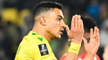 مصطفى محمد على مقاعد بدلاء نانت ضد تولوز فى الدوري الفرنسي –  سبق 24