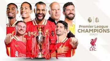 محمد صلاح يحقق 11 بطولة فى مسيرته بعد تتويج ليفربول بلقب الدورى الإنجليزى 2025 –  سبق 24