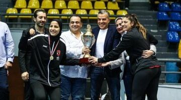 احتفالات الأهلى بلقب كأس مصر لسيدات كرة اليد.. صور –  سبق 24