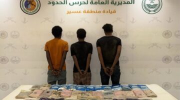 عسير.. القبض على 3 مخالفين لتهريبهم 39 كيلوجرامًا من الحشيش