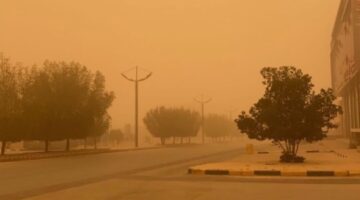 حتى 3 صباحًا.. أتربة مثارة على أجزاء من منطقة الرياض