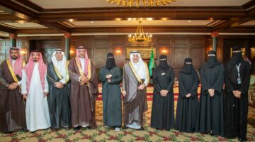فهد بن سلطان يستقبل رئيس وأعضاء جمعية خدمة ضيوف الرحمن بالمنطقة