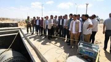 وزير الإسكان يتفقد مشروع تنفيذ الخط الإضافى (2200مم) من مأخذ المعادى –  سبق 24