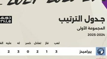 جدول ترتيب الدوري المصري بنهاية الجولة الثالثة من مرحلة الحسم.. إنفوجراف –  سبق 24