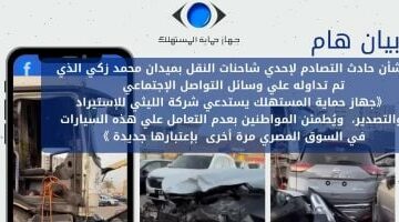 أول تعليق من صاحب معرض سيارات القطامية حول حادث تصادم شاحنة النقل ودهس السيارات –  سبق 24