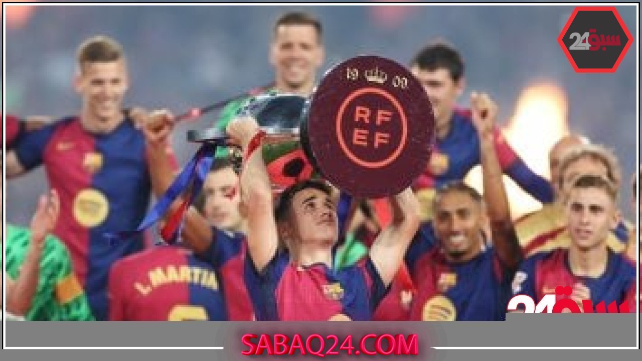 برشلونة يحتفل بلقب الدورى الإسبانى وسط جماهيره بعد الهزيمة أمام فياريال –  سبق 24