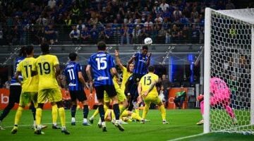 ملخص وأهداف مباراة الإنتر ضد لاتسيو 2-2 فى الدورى الإيطالى –  سبق 24