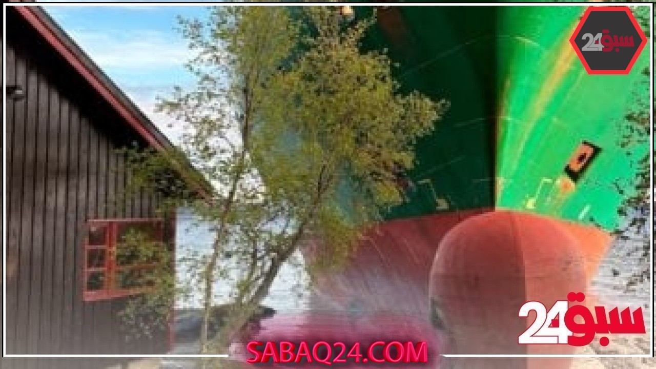 شاهد سفينة حاويات ضخمة طولها 135 مترا تقتحم حديقة منزل فى النرويج – سبق 24