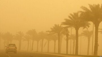 حالة الطقس.. استمرار الرياح المثيرة للأتربة والغبار على 9 مناطق