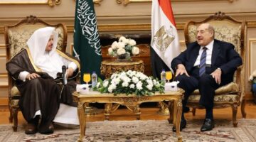 رئيس الشورى يبحث سبل التعاون الثنائي مع رئيس الشيوخ المصري