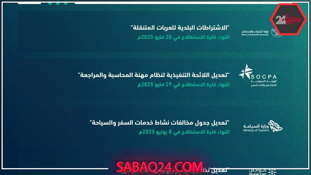 منها اشتراطات العربات المتنقلة.. طرح 35 مشروعًا عبر استطلاع لأخذ المرئيات بشأنها
