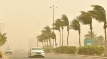 رياح شديدة على حائل 
