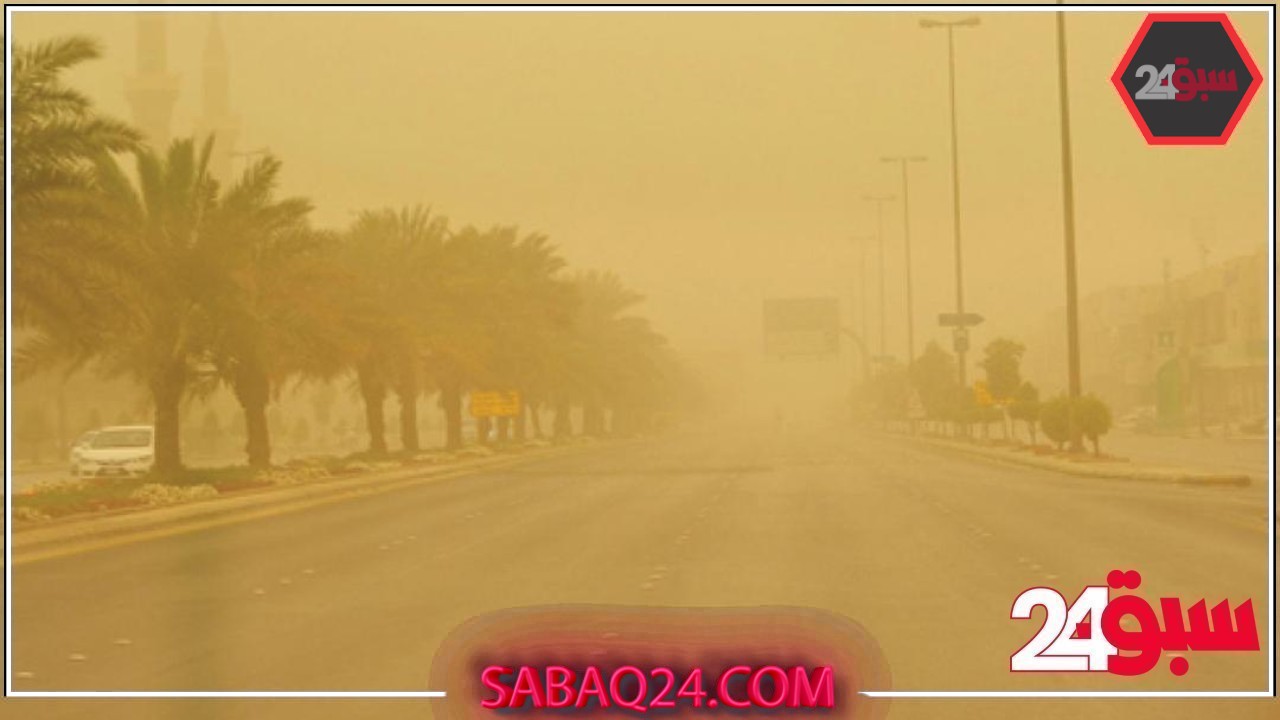 رياح نشطة وأتربة مثارة على منطقة تبوك حتى الـ7 مساءً