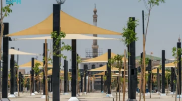 مشروع تظليل وتبريد الساحات المحيطة بمسجد نمرة