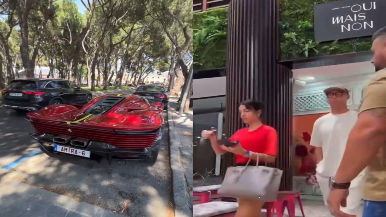 رونالدو وجورجينا يتصدران الاهتمام بجولة فاخرة في شوارع مدريد بسيارتهم الجديدة