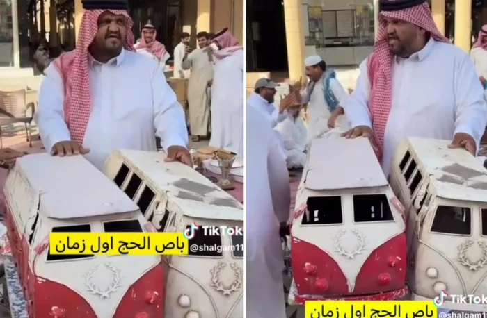 بالفيديو: باص نادر يخطف الأنظار في سوق الزل بالرياض ويحرج شلقم بطرافته