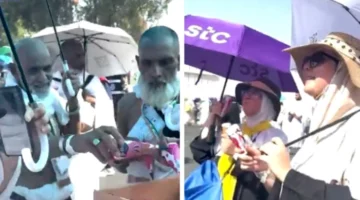توزيع الآيس كريم مجانًا للحجاج في عرفات لمواجهة حرارة الجو الشديدة