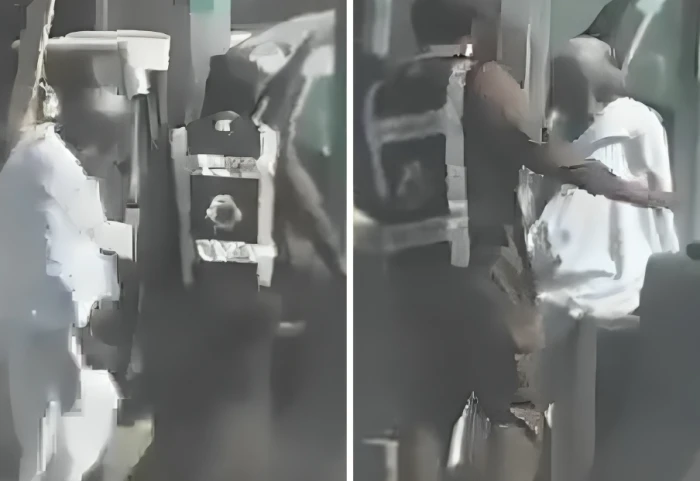 رجل أمن يفاجئ حاجًا مسنًا يسير حافي القدمين على الأسفلت.. شاهد ردة فعله
