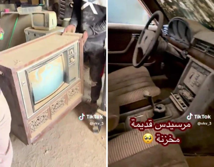 مستودع مغلق منذ 30 عامًا يكشف عن سيارة مرسيدس ومقتنيات نادرة