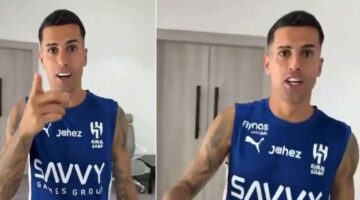كانسيلو يظهر في مقر الهلال ويوجه رسالة تهنئة للجماهير بعيد الأضحى