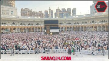 ضيوف الرحمن يتوافدون بكثافة اليوم على المسجد الحرام وسط أجواء روحانية
