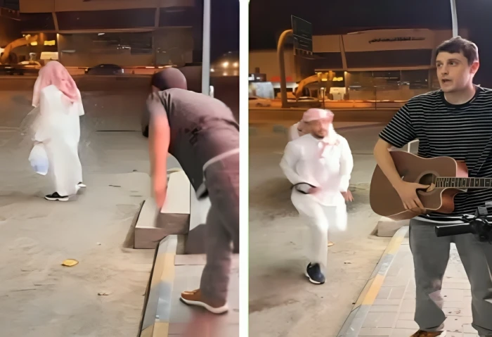 قذف مواطن ببالون ماء يثير غضباً بالرياض.. شاهد بالفيديو الواقعة بمحطة الوقود