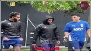 حمدالله يظهر في تدريبات الهلال بجوار البليهي بعد الإعلان الرسمي (فيديو)