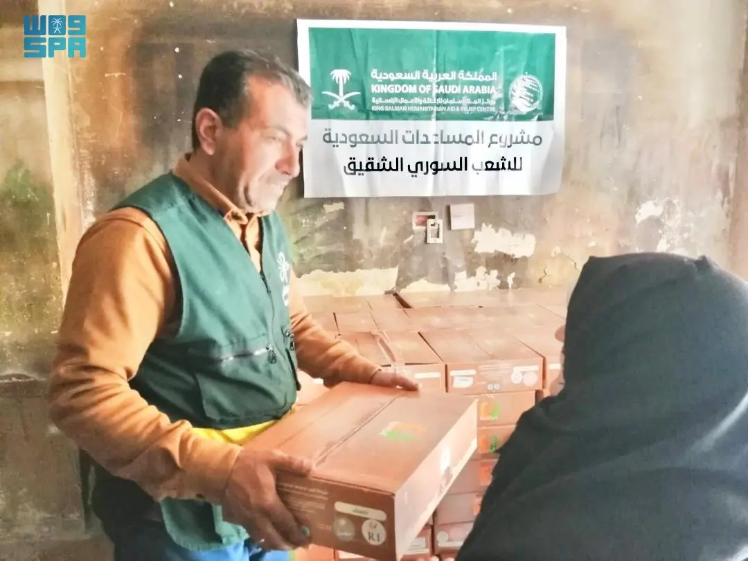 سلمان للإغاثة يوزّع 2026 كرتون تمر دعماً للأسر المحتاجة في ريف دمشق